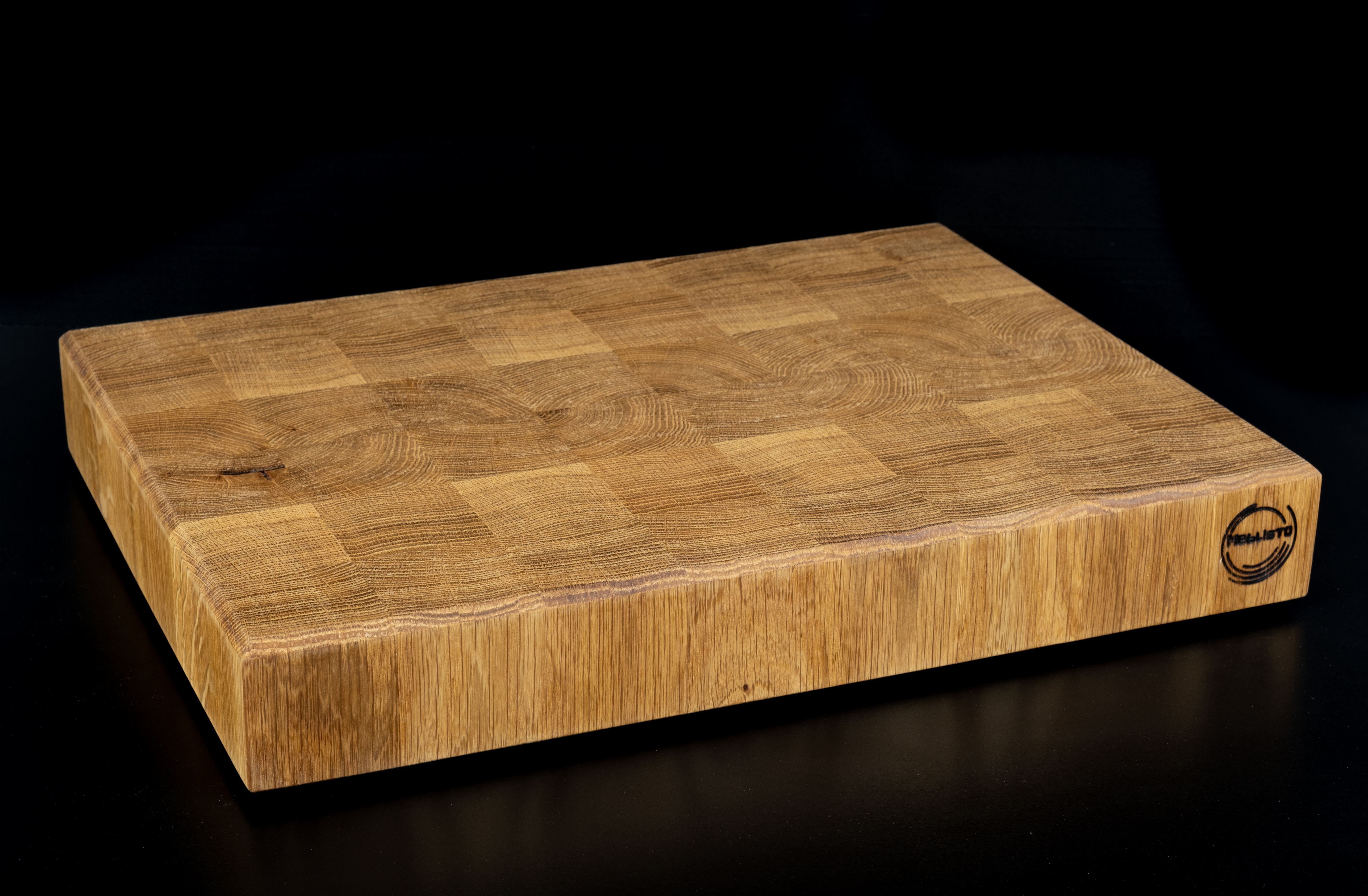 Premium Stirnholz Schneidebrett | Hackblock, Eiche Premium Stirnholz Schneidebrett | Hackblock, Eiche